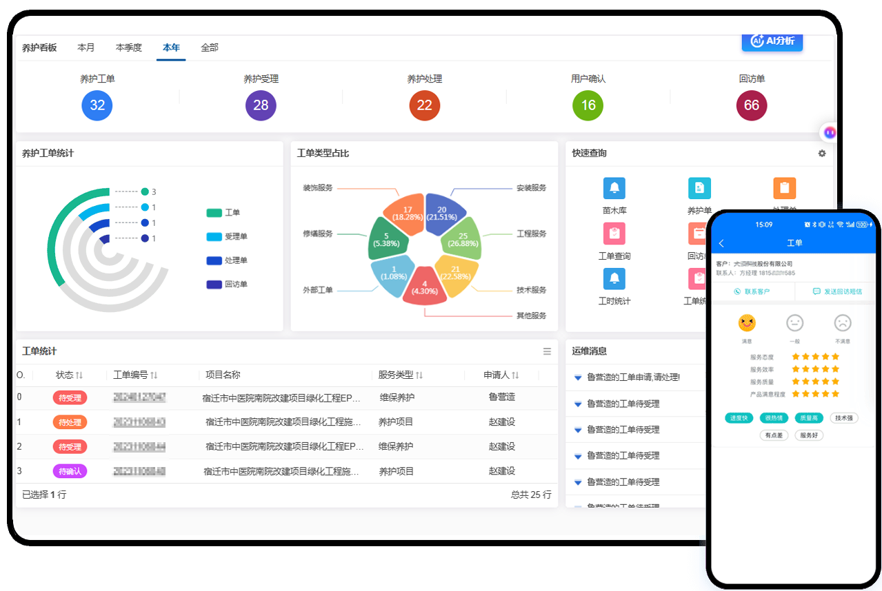 园林景观项目管理软件_园林工程管理系统解决方案